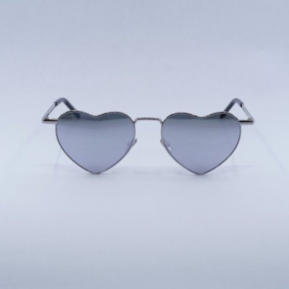 ?️ New Saint Laurent SL301 Lou Lou 003 Sunglasses - Silver Frame, Silver Lenses main image 10